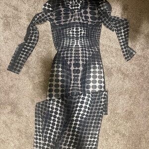 Optical Illusion Mesh Dress